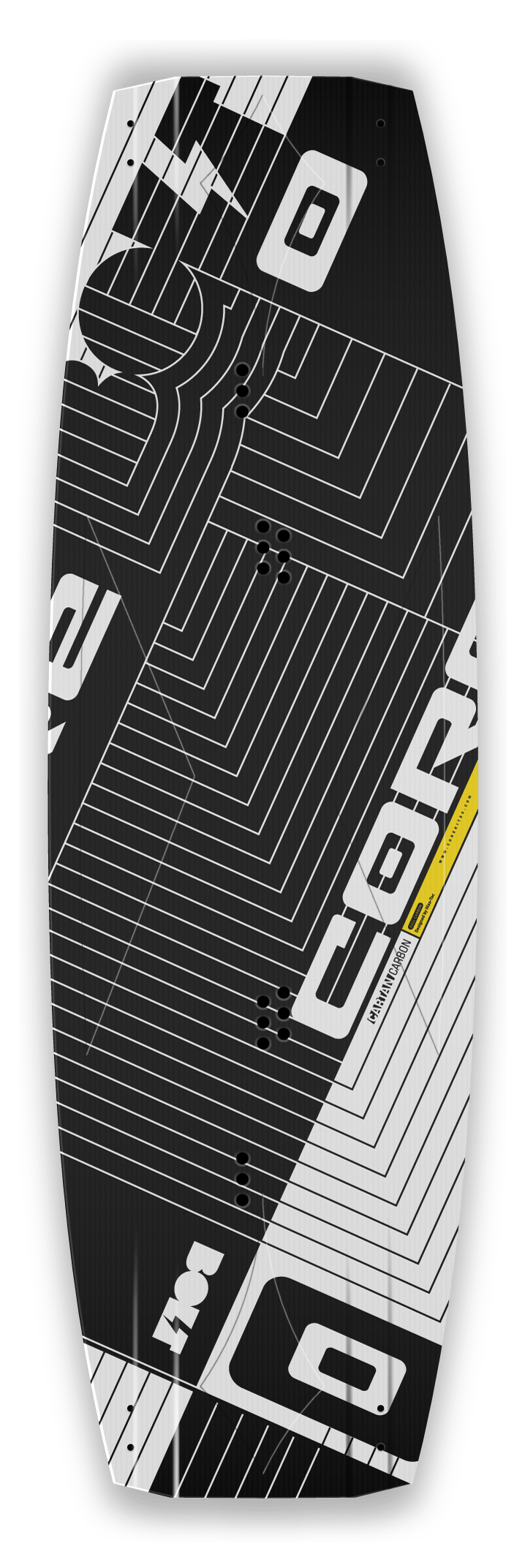 Die Oberseite des CORE Bolt 2 besticht durch das Zusammenwirken von Raster und Verjüngung.